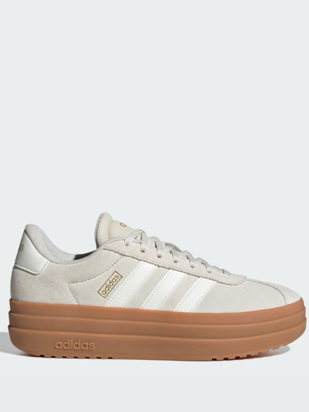 adidas VL Court Bold Platform Sneaker Shoes Cream White Color Size 9.
